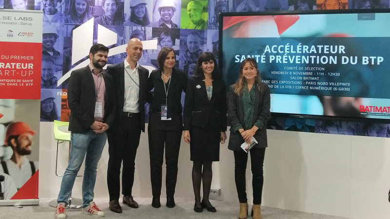 Trois nouvelles start-up rejoignent l'accélérateur Santé-Prévention du BTP
