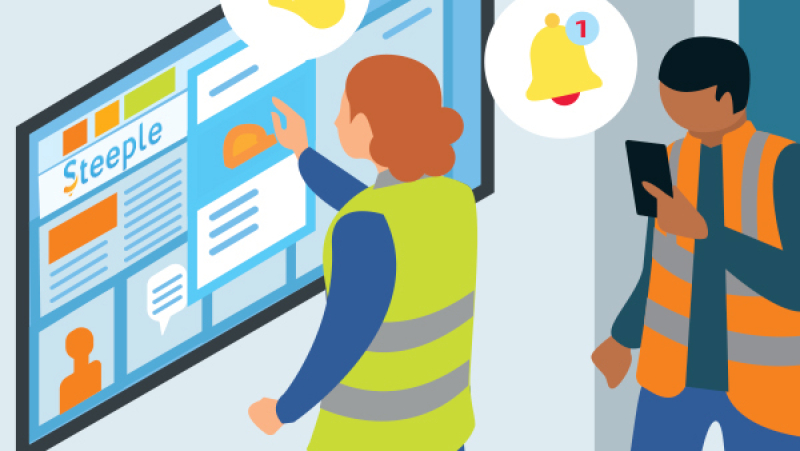 Diffuser des messages de prévention dans l'entreprise grâce à des écrans digitaux