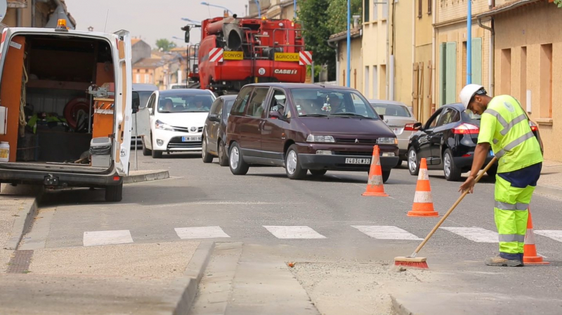 Les chantiers peuvent faire l'objet de dégradations en site urbain.