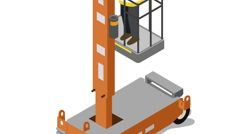 Sécuriser les travaux en hauteur avec une nacelle compacte et sans moteur