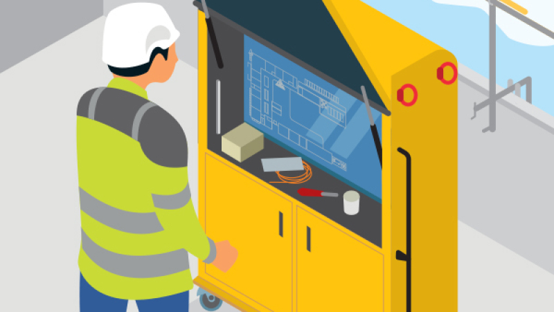 Accéder sur site à tous les documents de chantier grâce à une armoire à plans numérique