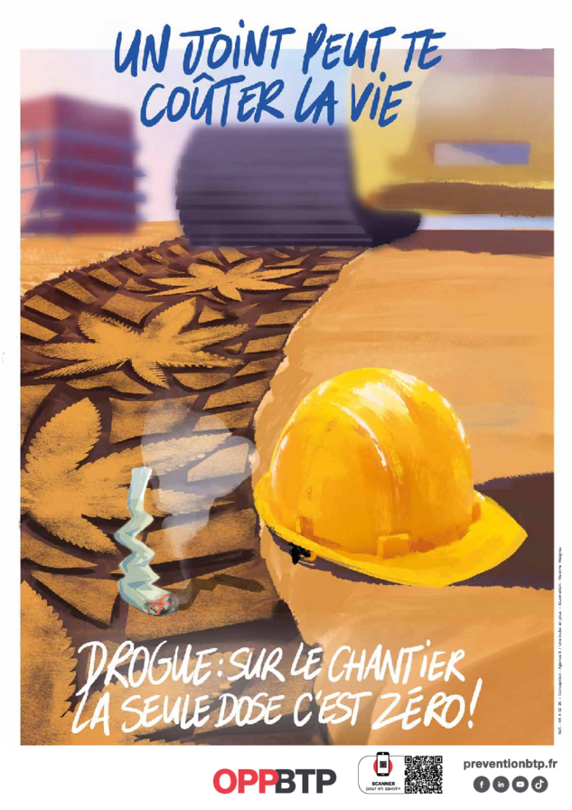 Affiche drogue : un joint peut te coûter la vie