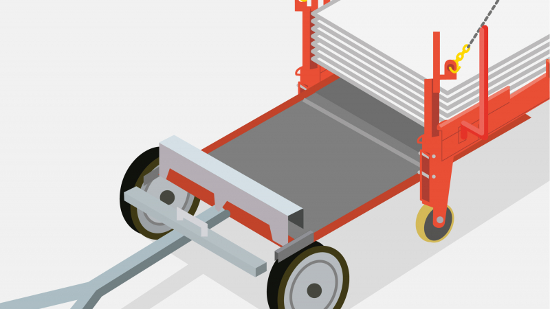 Faciliter la manutention des plaques de plâtre avec un chariot élévateur