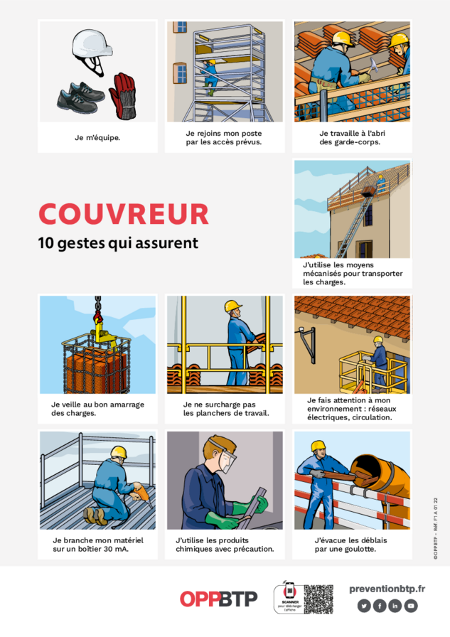 Couvreur - 10 gestes qui assurent