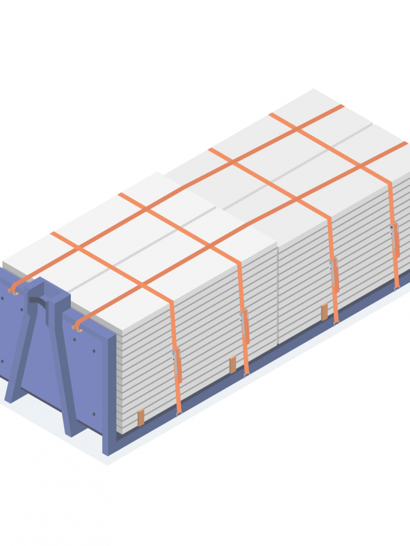 S14463 - Un plateau polybenne pour le transport des banches manuportables et de leurs accessoires