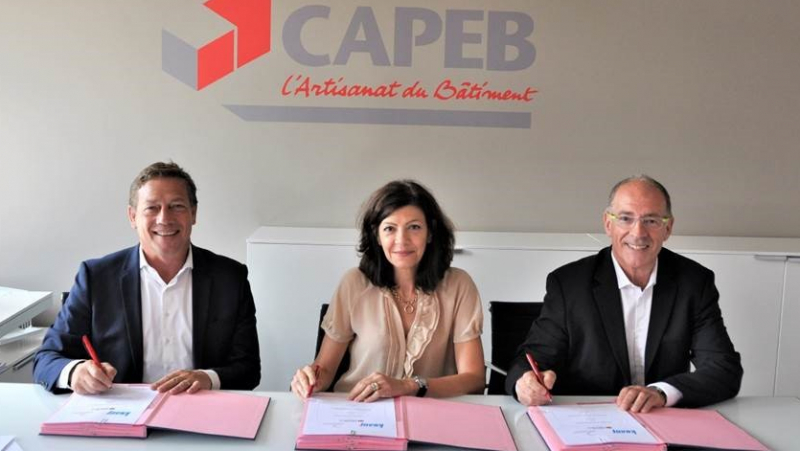 Sensibilisation sur les chantiers : la Capeb, Iris-ST et Knauf renouvellent leur partenariat