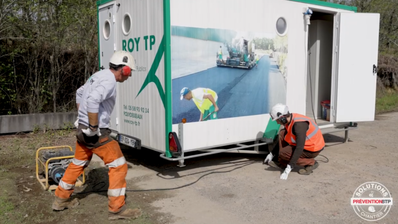 Roulotte de chantier autonome
