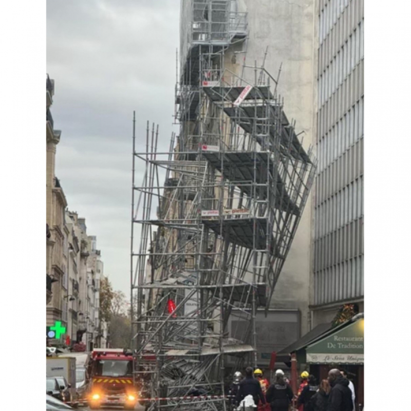 Effondrement d’un échafaudage à Paris : attention à la conception et au montage !