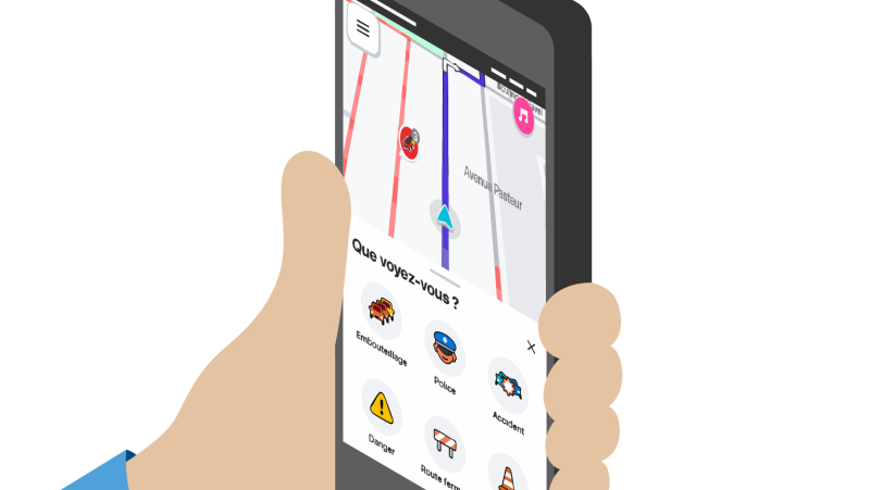 Signaler les travaux sur voirie dans l'application de navigation Waze