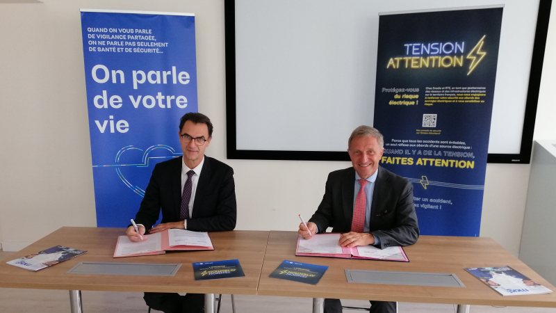 Enedis et l’OPPBTP partenaires pour la sécurité à proximité des réseaux électriques