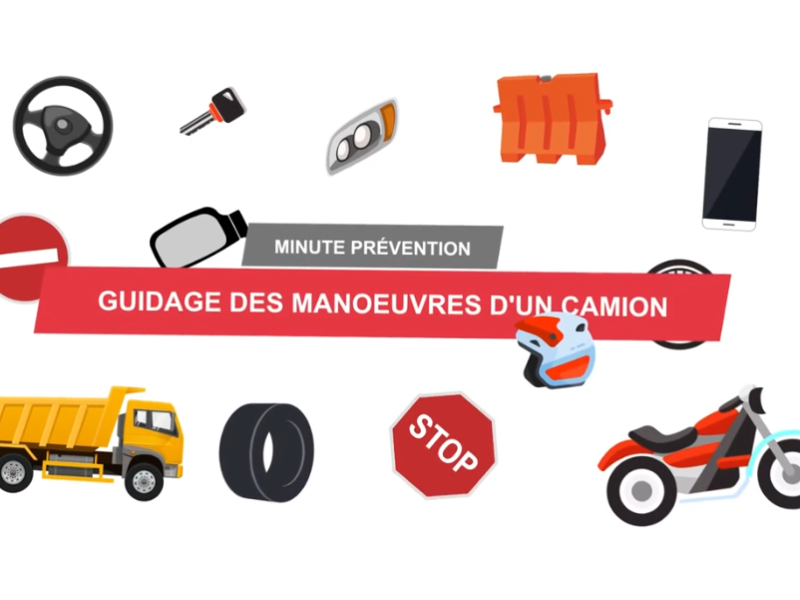 Guider les manœuvres d'un camion sur un chantier