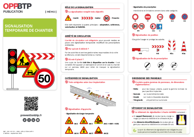 Signalisation temporaire de chantier