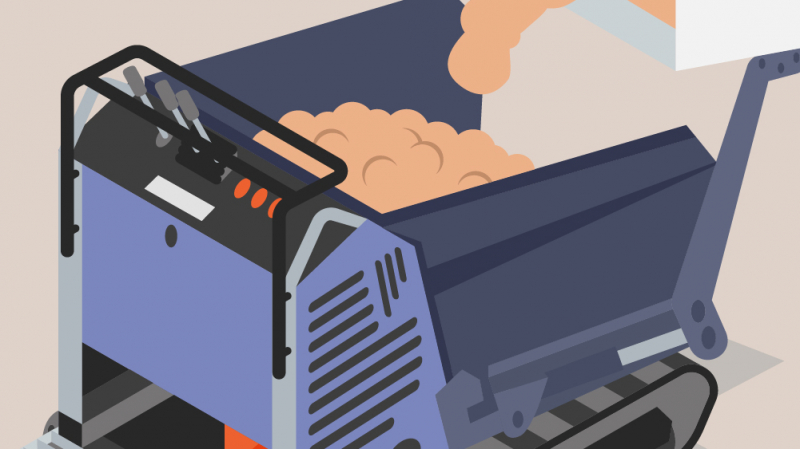 Un mini-transporteur pour faciliter les manutentions sur les petits chantiers