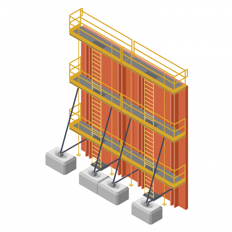 Stabilité des banches : prévenir le renversement sous l'effet du vent