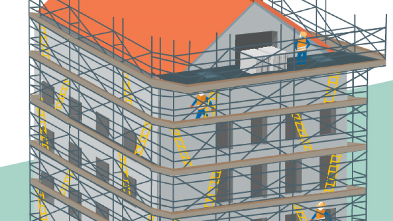 Un lot "échafaudage de pied commun" pour favoriser la sécurité et la performance du chantier