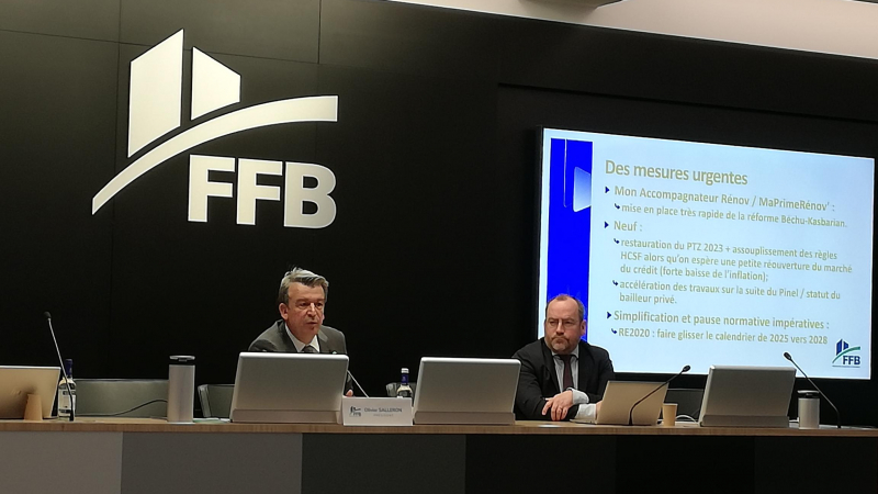 Logement neuf : la chute se poursuit, selon la FFB