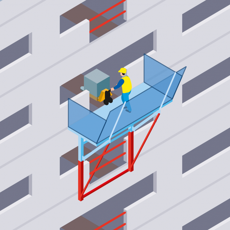 Faciliter les approvisionnements en laissant un passage dans les allèges en façade