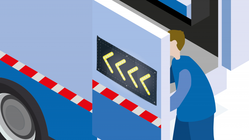 Sécuriser vos chantiers grâce à une signalisation par fléchage lumineux