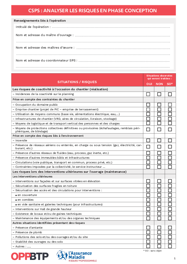 Coordination sécurité et protection de la santé : analyser les risques en phase de conception