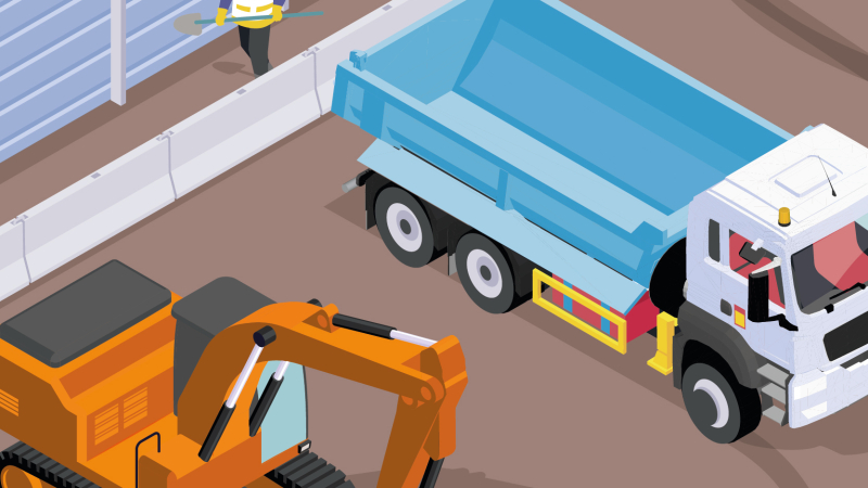 Sécuriser les déplacements à pied sur le chantier avec des glissières en béton armé