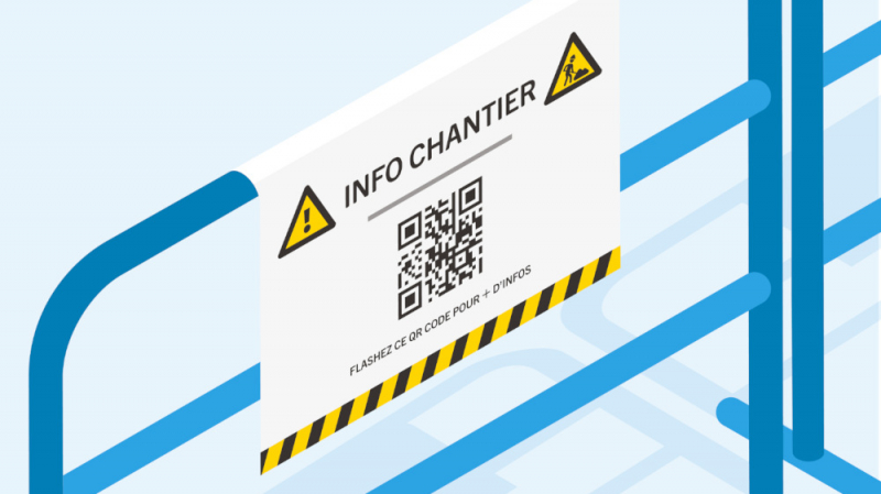 Informer les riverains sur les travaux en cours avec un QR code