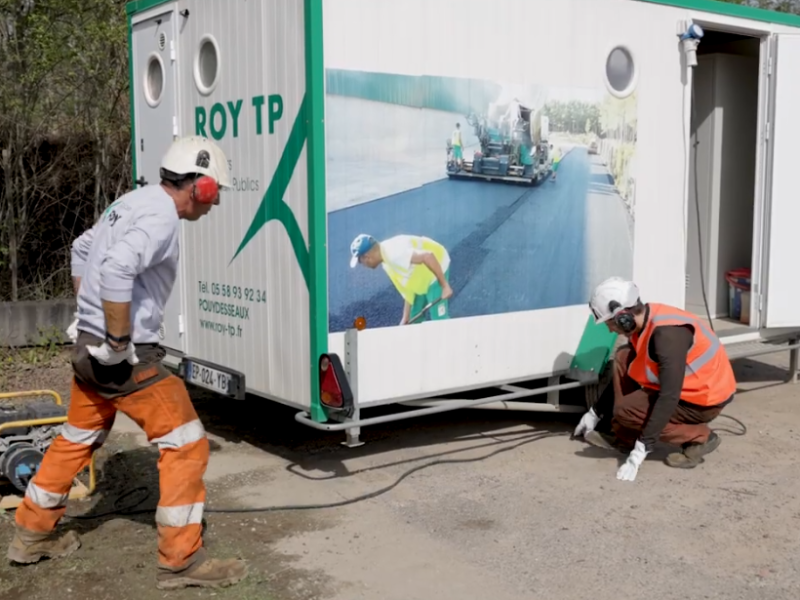 Roulotte de chantier autonome