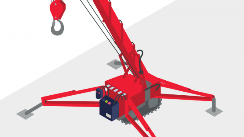 Une mini-grue araignée pour optimiser le levage des charges en espace restreint