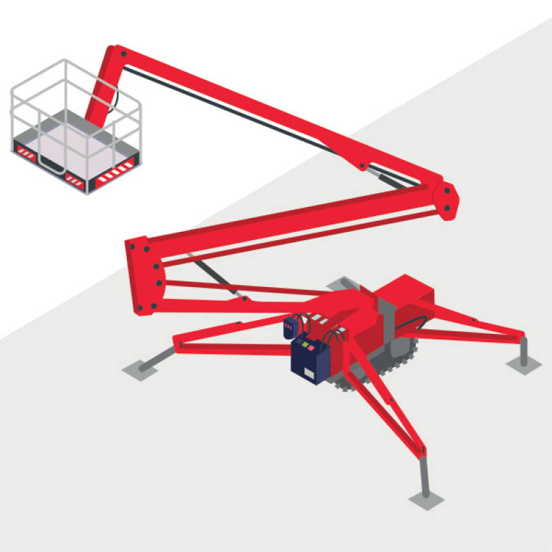 Une nacelle araignée pour optimiser les travaux de couverture