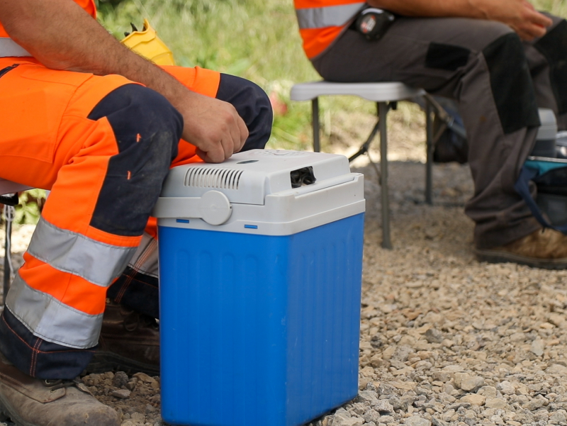 Manger en toute sécurité sur les chantiers